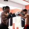 Boxing Gloves PU Leather Punching Gloves Full Finger Fighting Gloves Training Mitts for Men and Women for MMA Muay Thai Kick Boxing