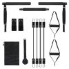 Pilates Bar Kit with 100LBS Resistance Bands Multifunctional Pilates Yoga Toning Bar Full Body Exercise Equipment Set for Beginners Intermediates Prof