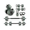 4 In 1 Adjustable Weight Dumbbell Set-Black - Color: Black