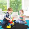 10 Feet X 4 Feet X 2 Inch Folding Exercise Mat With Hook And Loop Fasteners-Navy - Color: Navy