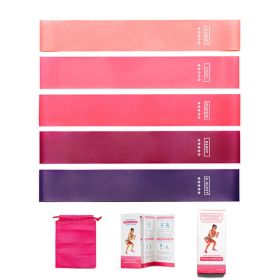 Portable Yoga Training Fitness Band Wear-Resistant Elastic Resistance Bands Exercise Workout Equipment Purple Gradient