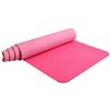 Anti-Slip Yoga Mat Lightweight 6Mm Eco-Friendly Fitness Mat With Carry Strap For Home Workout Travel Two-Color Pink 183 X 61 X 0.6Cm