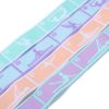 Yoga Stretch Resistance Bands Soft Non-Slip Multifunctional Weight Loss Fitness Elastic Band For Physical Therapy Blue Purple