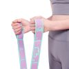Yoga Stretch Resistance Bands Soft Non-Slip Multifunctional Weight Loss Fitness Elastic Band For Physical Therapy Blue Purple