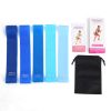 5Pcs Resistance Bands Latex Workout Fitness Elastic Yoga Band Pilates Expander Sport Pull Rope Gym Exercise Equipment D Blue Color