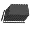 12Tiles 1/2" Puzzle Exercise Floor Mats-Black