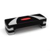 32 Inch Adjustable Fitness Aerobic Step With Riser - Color: Gray