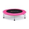 36 Inch Mini Folding Trampoline Portable Recreational Fitness Rebounder-Pink - Color: Pink