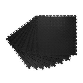VEVOR Garage Floor Tiles Interlocking, 8 Pack 20.2 x 20.2 x 0.2 in Interlocking Modular Garage Flooring Tiles