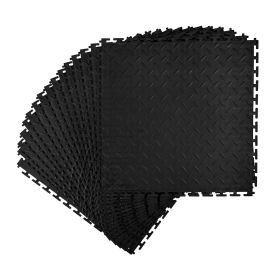 VEVOR Garage Floor Tiles Interlocking, 16 Pack 20.2 x 20.2 x 0.2 in Interlocking Modular Garage Flooring Tiles