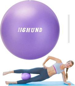 Pilates Ball, 9 Inch Small Exercise Soft Workout Yoga Ball with Exercise Guide, for Home Gym Yoga, Pilates, Core Training, Workout, Balance, Stab
