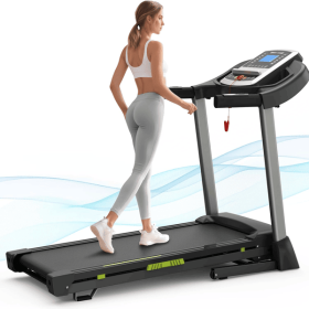 Folding Treadmills for Home/Office-3.5 HP 330lbs Weight Capacity Portable Electric Foldable Treadmill Walking Pad-Running Exercise Walk Machine H