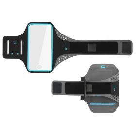 Phone Armband Case Sweat-resistant Armband Phone Holder 7in Max Phone Holder Adjustable w/ Headphone Cable Key Card Holder For Running Jogging Ri