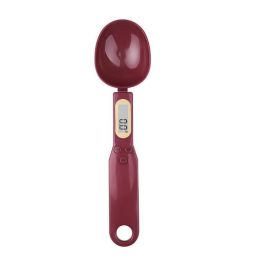 Kitchen Scale Measuring Spoon Scale (Option: Purplish Red)