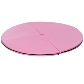 Pole Dance Mat, 2"T x 5'W Folding Pole Crash Mat for Home, Lightweight and Foldable, Pink (Option: Pink-760x760x210 mm)