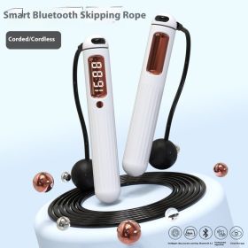 Smart Bluetooth Skipping Rope With CounterFitness Weight Bearing Ball (Option: A8 White Bluetooth English)