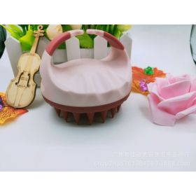 Factory Direct Sales Amazon Hot Sale Hand-held Silicone Shampoo Brush Massage Brush Shampoo Comb Bath Massage Tool (Option: Lotus Root)