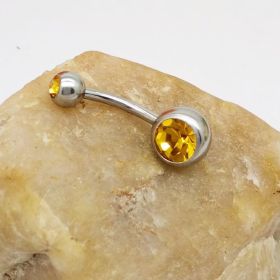 Puncture Hypoallergenic Titanium Steel Navel Buckle Belly Nail (Option: Champagne)