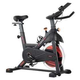 VEVOR Exercise Bike, Adjustable Magnetic Resistance Stationary Bike, Indoor Cycling Bike for Home Cardio, Workout Bike with Silent Belt Drive (Flywheel Type: Medium-Duty Flywheel, Resistance System: Magnetic Resistance)