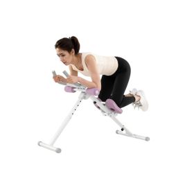 Exercise Equipment Foldable Adjustable Abdominal Trainer (Color: White, Type: Exercise Machines)